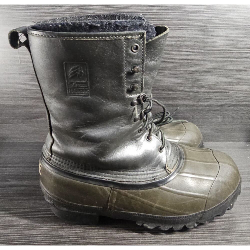 Lacrosse Iceman Insulated Rubber Boots Steel Shank Leather Upper Shoe Size 11 - Picture 2 of 7